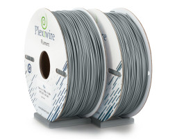 PLA пластик Plexiwire для 3D принтера 1.75мм серебро (400м /  1.185кг)-foto2