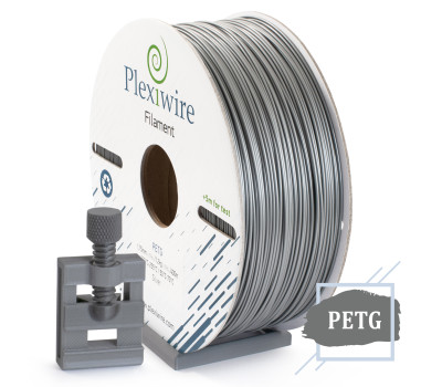 PETG пластик Plexiwire для 3D принтера серебро 1,75мм (400м /  1,2кг)