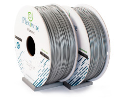 PETG пластик Plexiwire для 3D принтера серебро 1,75мм (400м /  1,2кг)-foto2