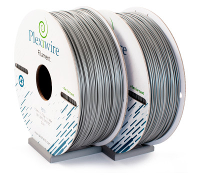 PETG пластик Plexiwire для 3D принтера серебро 1,75мм (400м /  1,2кг)