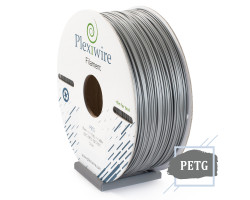 PETG пластик Plexiwire для 3D принтера серебро 1,75мм (400м /  1,2кг)
