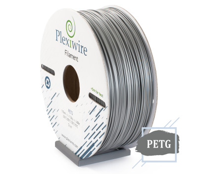 PETG пластик Plexiwire для 3D принтера серебро 1,75мм (400м /  1,2кг)
