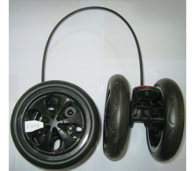 Колеса задние в сборе через трос (2 шт.) к коляске Geoby D349 (150*8) (17357)