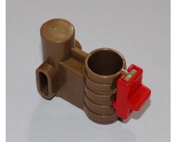 Осевой блок переднего колеса + фиксатор в сборе к коляске Geoby D222, D205, D208, D209 (коричневый (-foto5