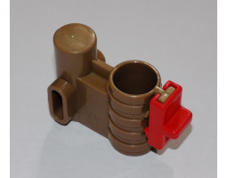 Осевой блок переднего колеса + фиксатор в сборе к коляске Geoby D222, D205, D208, D209 (коричневый (-foto5