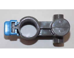 Осевой блок переднего колеса + фиксатор в сборе к коляске Geoby D222, D205, D208, D209 (темно-серый--foto3