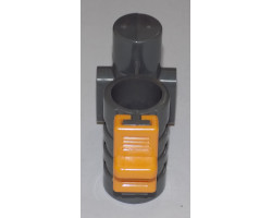Осевой блок переднего колеса + фиксатор в сборе к коляске Geoby D222, D205, D208, D209 (темно-серый--foto4