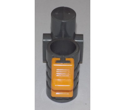 Осевой блок переднего колеса + фиксатор в сборе к коляске Geoby D222, D205, D208, D209 (темно-серый-