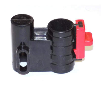 Осевой блок переднего колеса + фиксатор в сборе к коляске Geoby D222, D205, D208, D209 (черный-красн Осевой блок переднего колеса + фиксатор в сборе к коляске Geoby D222, D205, D208, D209 (черный-красн