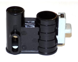Осевой блок переднего колеса + фиксатор в сборе к коляске Geoby D222, D205, D208, D209 (черный-св. с-foto4