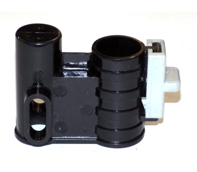 Осевой блок переднего колеса + фиксатор в сборе к коляске Geoby D222, D205, D208, D209 (черный-св. с