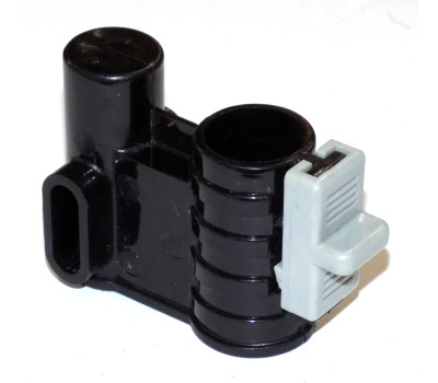 Осевой блок переднего колеса + фиксатор в сборе к коляске Geoby D222, D205, D208, D209 (черный-св. с