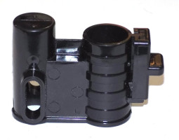 Осевой блок переднего колеса + фиксатор в сборе к коляске Geoby D222, D205, D208, D209 (черный-черны-foto2