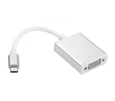 Переходник Type-C > VGA (Type-C папа - VGA мама), 10 см, Silver, 4K/ 2K (YT-C-Type-C(M)/ VGA(F)) Переходник Type-C > VGA (Type-C папа - VGA мама), 10 см, Silver, 4K/ 2K (YT-C-Type-C(M)/ VGA(F))