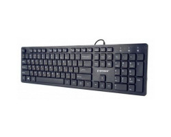 Клавиатура Gembird KB-MCH-03-UA тонкая, мультимедийная, USB, Black (KB-MCH-03-UA)