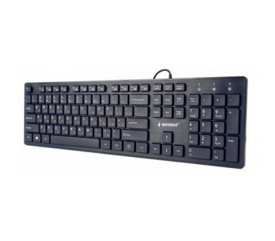 Клавиатура Gembird KB-MCH-03-UA тонкая, мультимедийная, USB, Black (KB-MCH-03-UA)