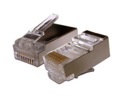 Коннектор RJ45 (8P8C), экранированный (10698)