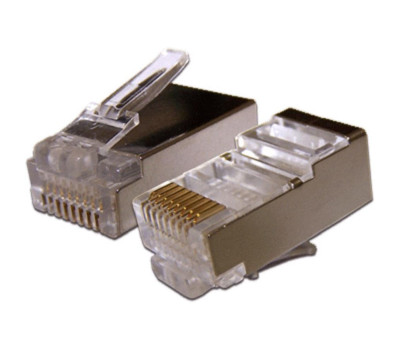 Коннектор RJ45 (8P8C), экранированный (10698) Коннектор RJ45 (8P8C), экранированный (10698)