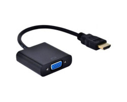 Переходник HDMI (папа) > VGA(мама) 20cm, STLab U-990 Pro BTC white