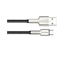 Кабель USB  - 1.0m AM/ Type-C  ColorWay, Black (CW-CBUC046-BK)-foto2