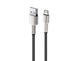Кабель USB 2.0 - 1.0m AM/ microUSB, Black, 2.4A (CW-CBUM046-BK)-foto3