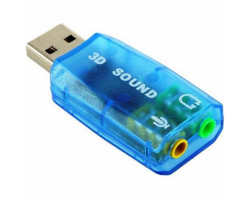 Звуковая карта USB 2.0, 5.1, Dynamode 3D Sound, Blue, 90 дБ, Blister (USB-SOUNDCARD2.0)