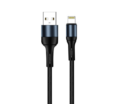 Кабель USB > Lightning,  ColorWay CW-CBUL045-BK Black, 1 м, 2.4A