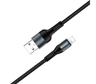 Кабель USB > Lightning,  ColorWay CW-CBUL045-BK Black, 1 м, 2.4A
