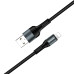 Кабель USB > Lightning,  ColorWay CW-CBUL045-BK Black, 1 м, 2.4A