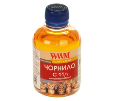 Чернила WWM CANON CL511/ 513/ CLI521C (Yellow) C11/ Y (200 ml)