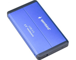 Карман HDD 2.5&Prime; Gembird, Blue, USB 3.0, 1xSATA HDD/ SSD, питание по USB (EE2-U3S-2-B)