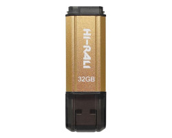 USB Flash Drive 32Gb Hi-Rali Stark series Gold, HI-32GBSTGD