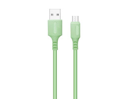 Кабель USB 2.0 - 1.0m AM/ microUSB, Green, 2.4A (CW-CBUM042-GR)