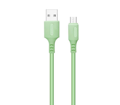 Кабель USB 2.0 - 1.0m AM/ microUSB, Green, 2.4A (CW-CBUM042-GR)