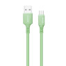 Кабель USB 2.0 - 1.0m AM/ microUSB, Green, 2.4A (CW-CBUM042-GR)