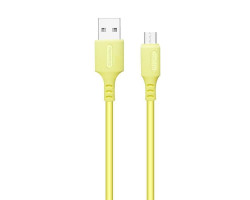 Кабель USB 2.0 - 1.0m AM/ microUSB, Yellow, 2.4A (CW-CBUM043-Y)