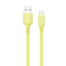 Кабель USB 2.0 - 1.0m AM/ microUSB, Yellow, 2.4A (CW-CBUM043-Y)
