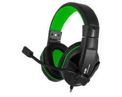 Наушники Gemix N20 Black/ Green, микрофон, игровая гарнитура