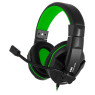 Наушники Gemix N20 Black/ Green, микрофон, игровая гарнитура