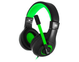 Наушники Gemix N3 Black/ Green, микрофон, игровая гарнитура