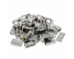 Коннектор RJ-45 Grey,  UTP, Cat. 5e, Patron (CON-RJ-45-8P8C-40-Э)