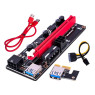 Райзер VER009S PCI-E x1 to 16x, кабель 60cm USB 3.0 Red, кабель SATA to 6Pin