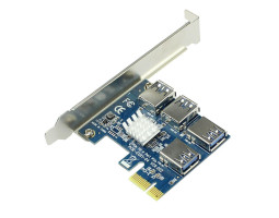 Плата расширения для райзеров PCI-E > 4xUSB 3.0 Плата расширения для райзеров PCI-E > 4xUSB 3.0