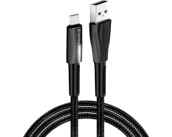Кабель USB  - 1.0m AM/ Type-C  ColorWay, Black, 2.4A (CW-CBUC035-BK)