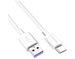 Кабель USB - 1.0m AM/ Type-C ColorWay, White, 5.0A (CW-CBUC019-WH) Кабель USB - 1.0m AM/ Type-C ColorWay, White, 5.0A (CW-CBUC019-WH)
