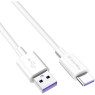 Кабель USB  - 1.0m AM/ Type-C  ColorWay, White, 5.0A (CW-CBUC019-WH)