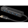 Концентратор USB 3.0 Defender Quadro Express, 4 портов, черный