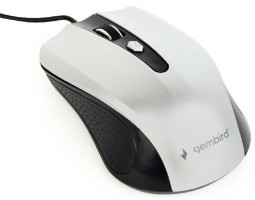 Мышь Gembird MUS-4B-01-BS, оптика, Silver/ Black USB (MUS-4B-01-BS) Мышь Gembird MUS-4B-01-BS, оптика, Silver/ Black USB (MUS-4B-01-BS)