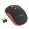 Мышь Gembird MUSW-4B-03-R wireless, Black/ Red, dpi::1600, USB, 2xAAА (MUSW-4B-03-R)