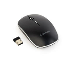 Мышь Gembird MUSW-4BS-01 wireless, Black, бесшумная, dpi::1600, USB, AAx1 шт 